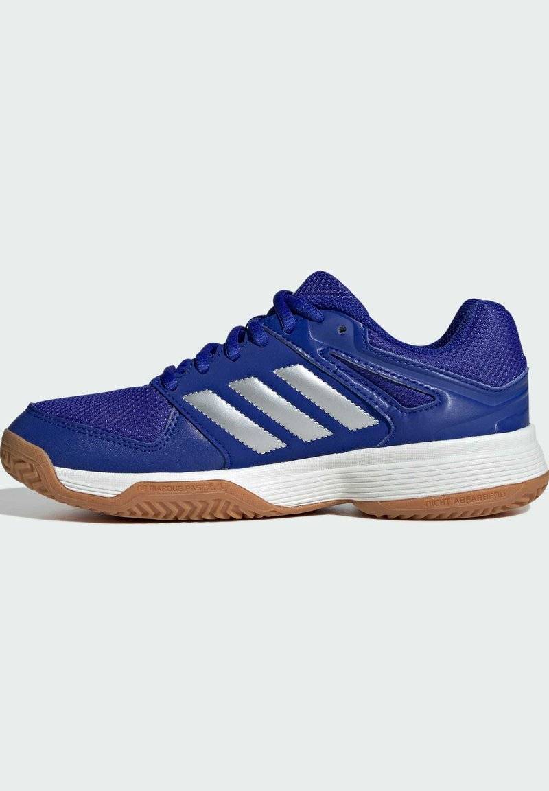 adidas Performance adidas Performance SPEEDCOURT INDOOR KIDS - Stability running shoes - lucid blue silver metallic gum Im Verkauf