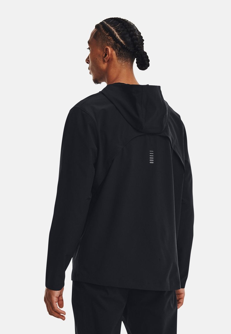 Under Armour Under Armour OUT THE STORM - Running jacket - black jet gray reflective Flash Sale