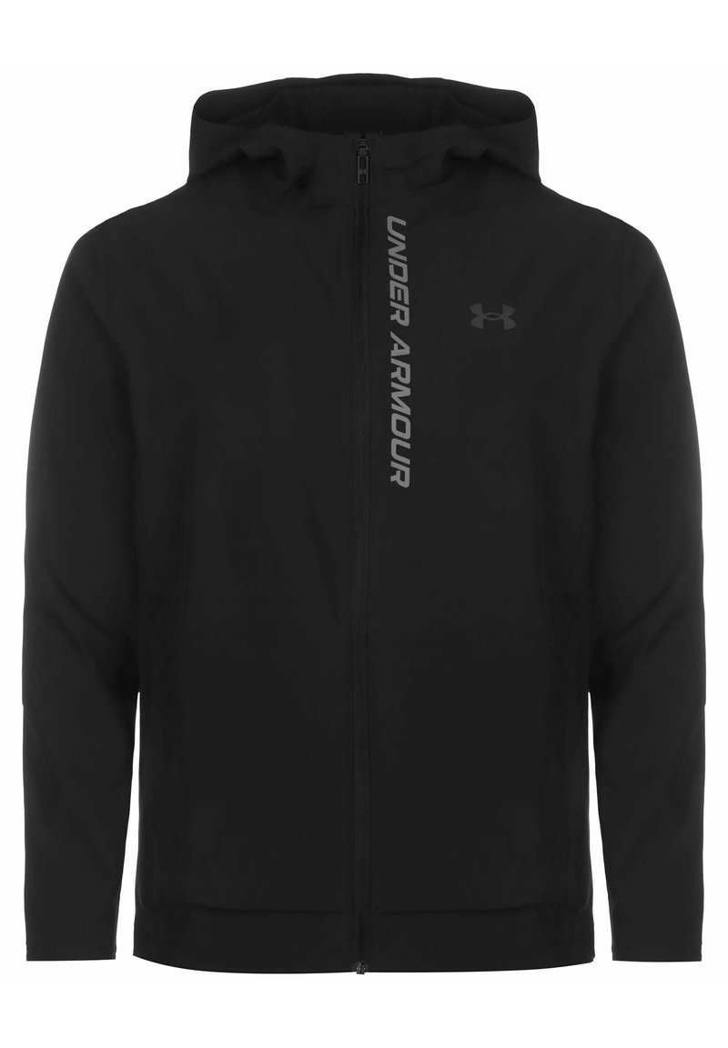 Under Armour Under Armour OUT THE STORM - Running jacket - black jet gray reflective Flash Sale