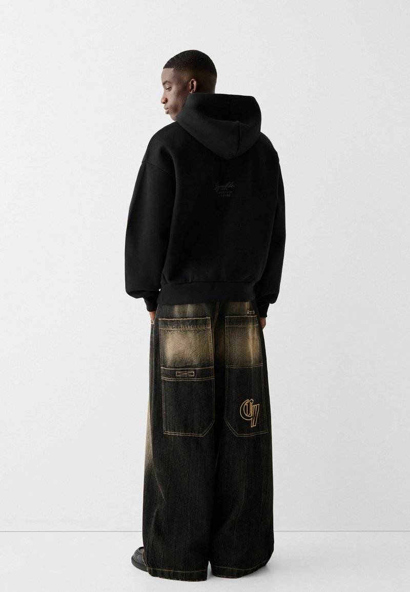 Bershka Bershka Sweatshirt - black denim Tägliche Deals