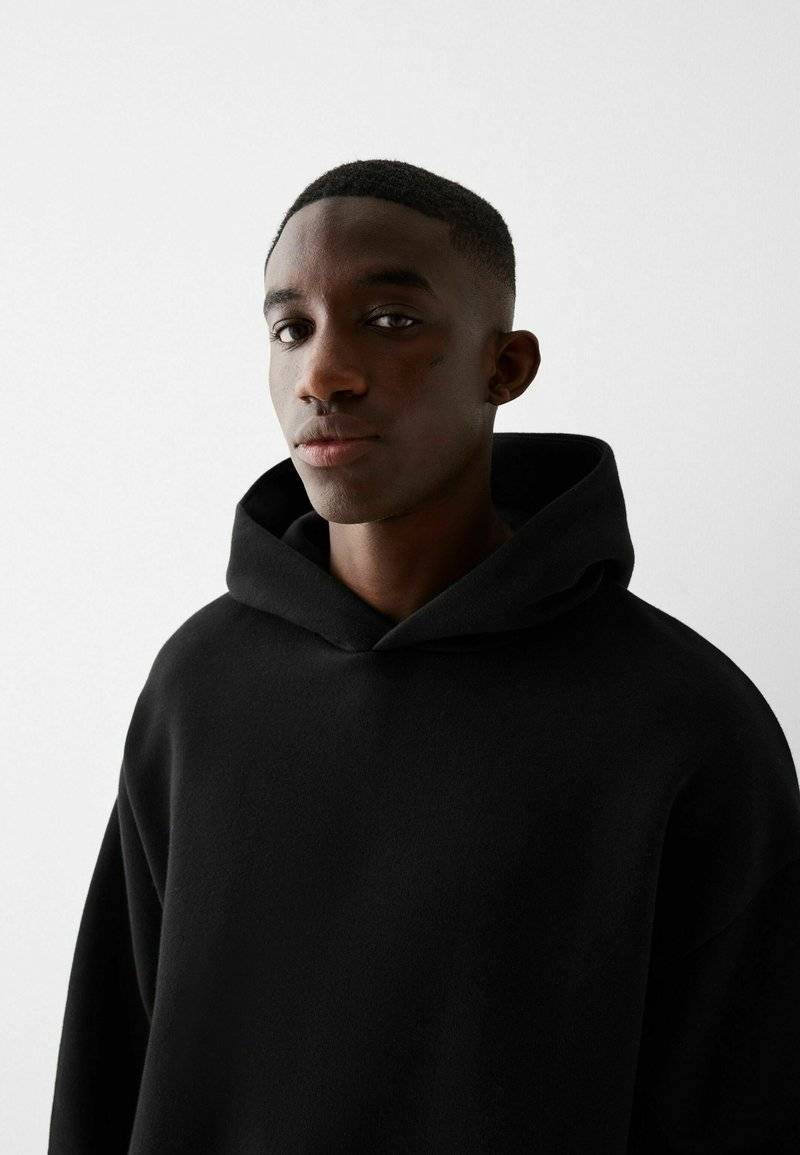 Bershka Bershka Sweatshirt - black denim Tägliche Deals