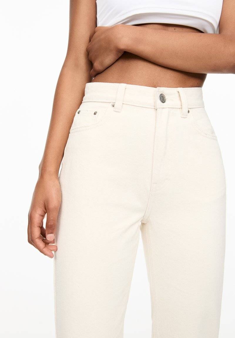 PULL&BEAR PULL&BEAR MOM - Slim fit jeans - beige Zeitbegrenzte Promotion
