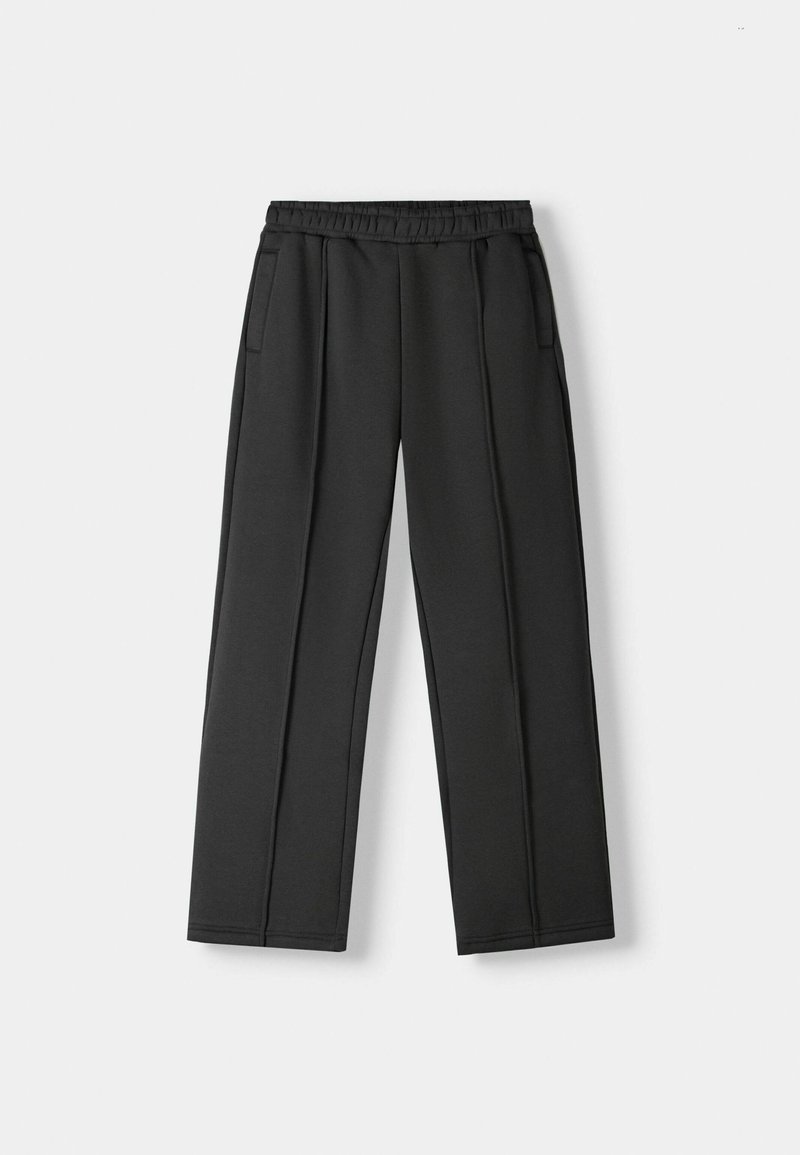 Bershka Bershka WIDE - Tracksuit bottoms - dark grey Bis zu 65% Rabatt