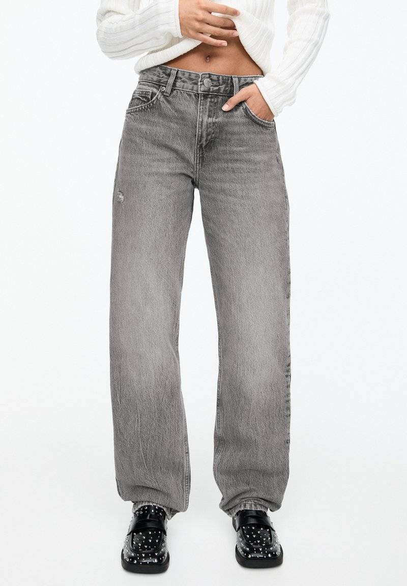 PULL&BEAR PULL&BEAR MID - Straight leg jeans - grey Discount Store für neue Produkte