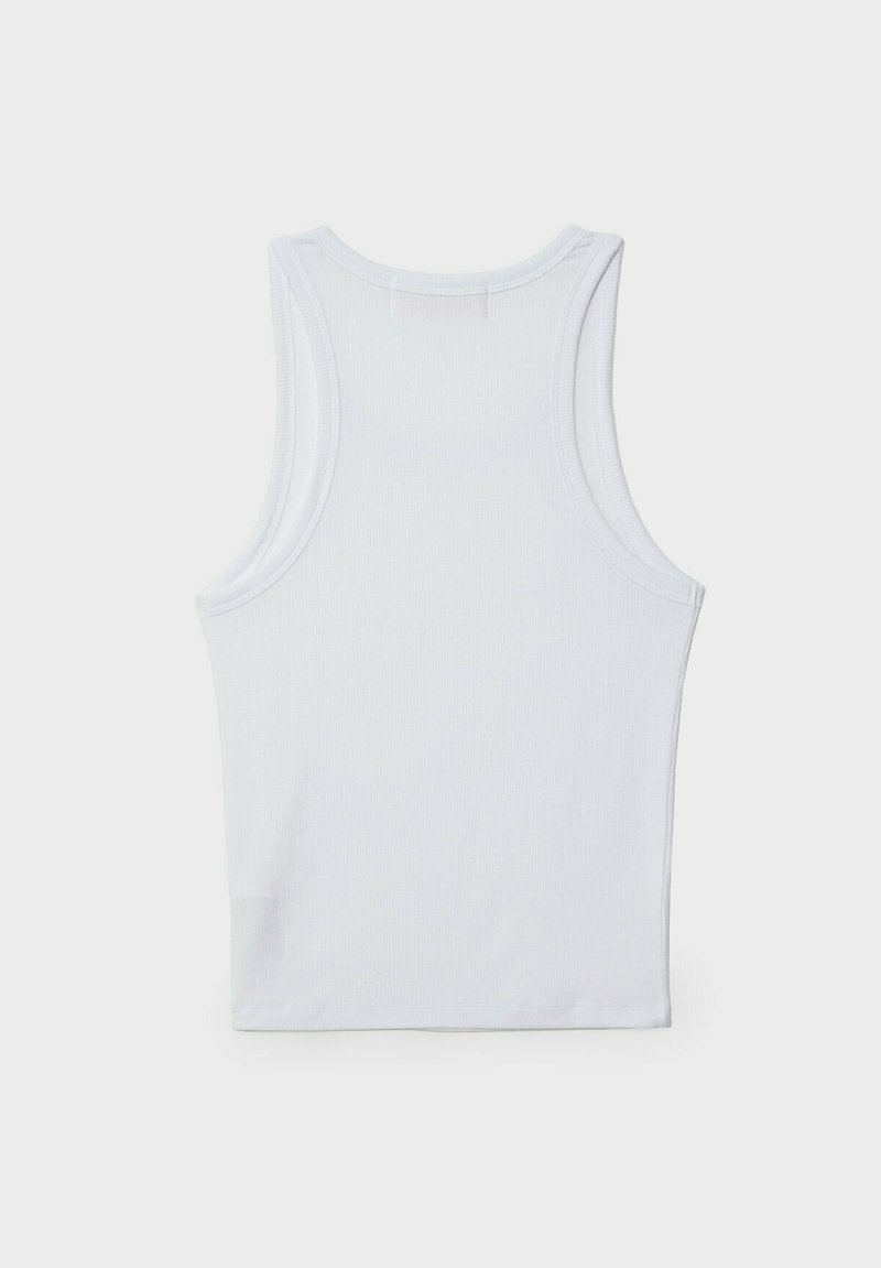 Stradivarius Stradivarius RACERBACK - Top - white denim Fabrikladen