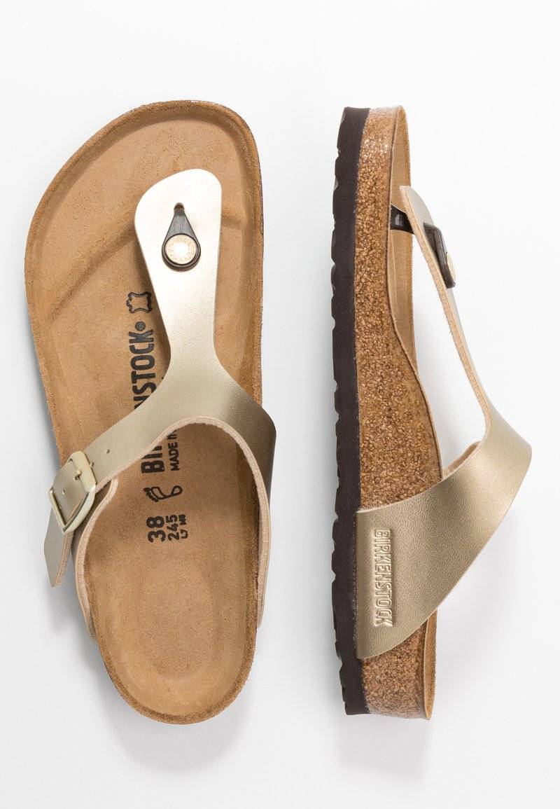 Birkenstock Birkenstock GIZEH BF REGULAR - Slippers - gold Weihnachtsangebot