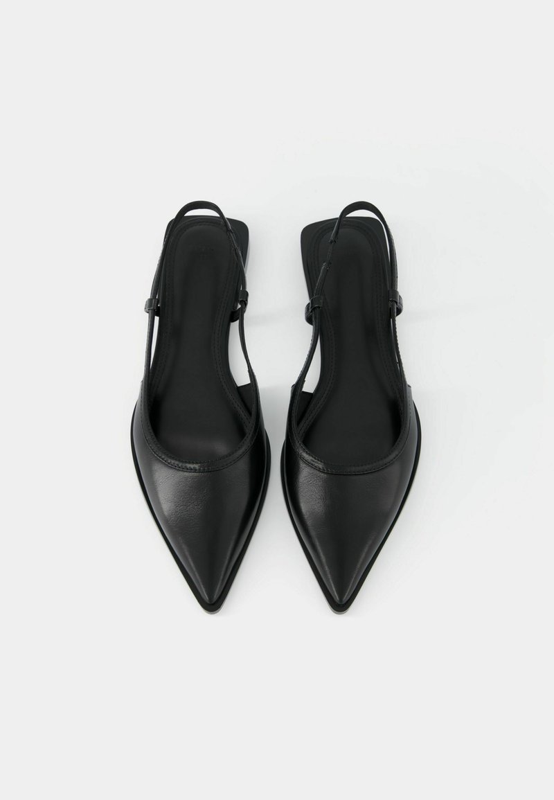 Bershka Bershka POINTED - Slingback ballet pumps - black Vatertagsangebot