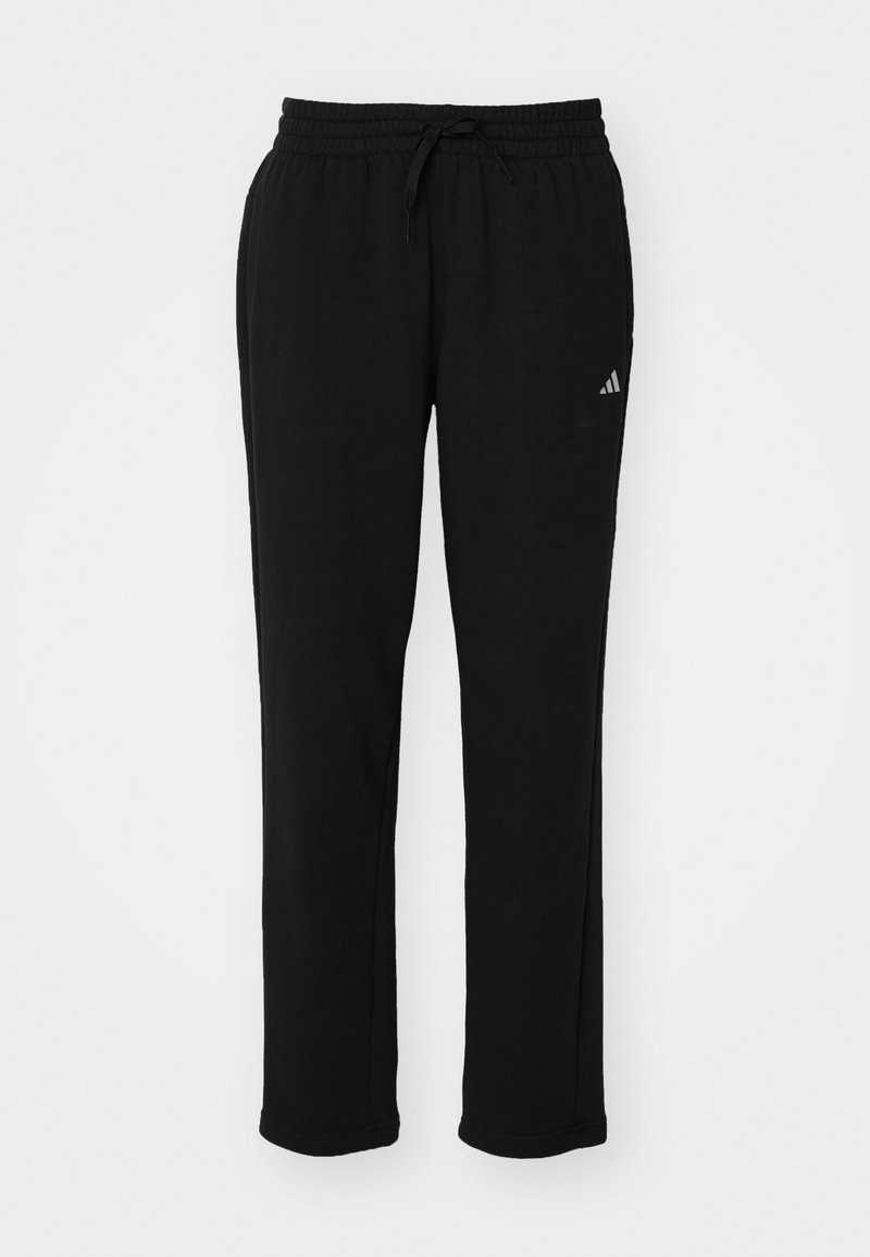 adidas Sportswear adidas Sportswear ESSENTIALS SMALL LOGO FEEL COZY OPEN HEM PANT - Tracksuit bottoms - black Tiefpreis