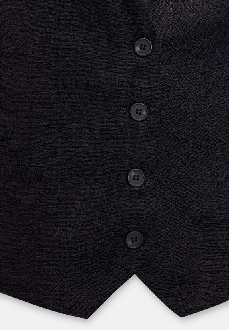 PULL&BEAR PULL&BEAR BASIC RUSTIC - Waistcoat - black Sonderangebot der Fabrik
