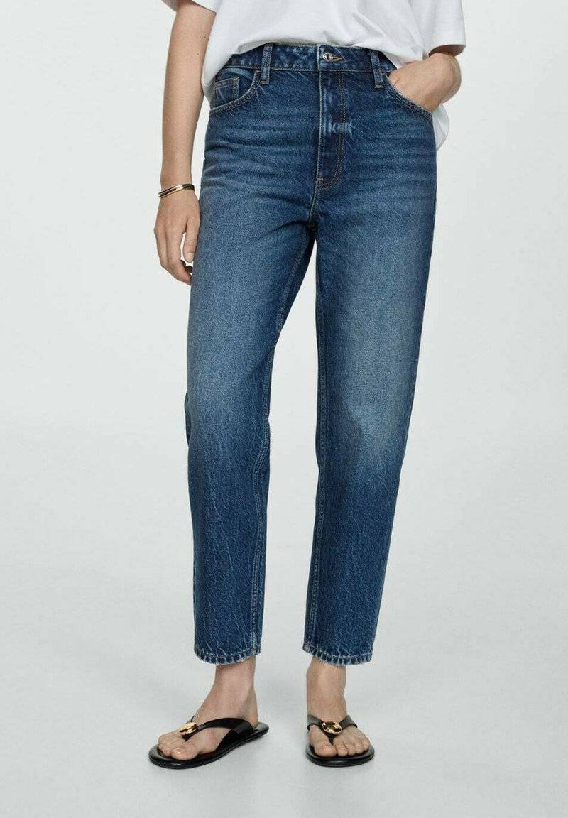 Mango Mango Relaxed fit jeans - bleu foncé Super Rabatt