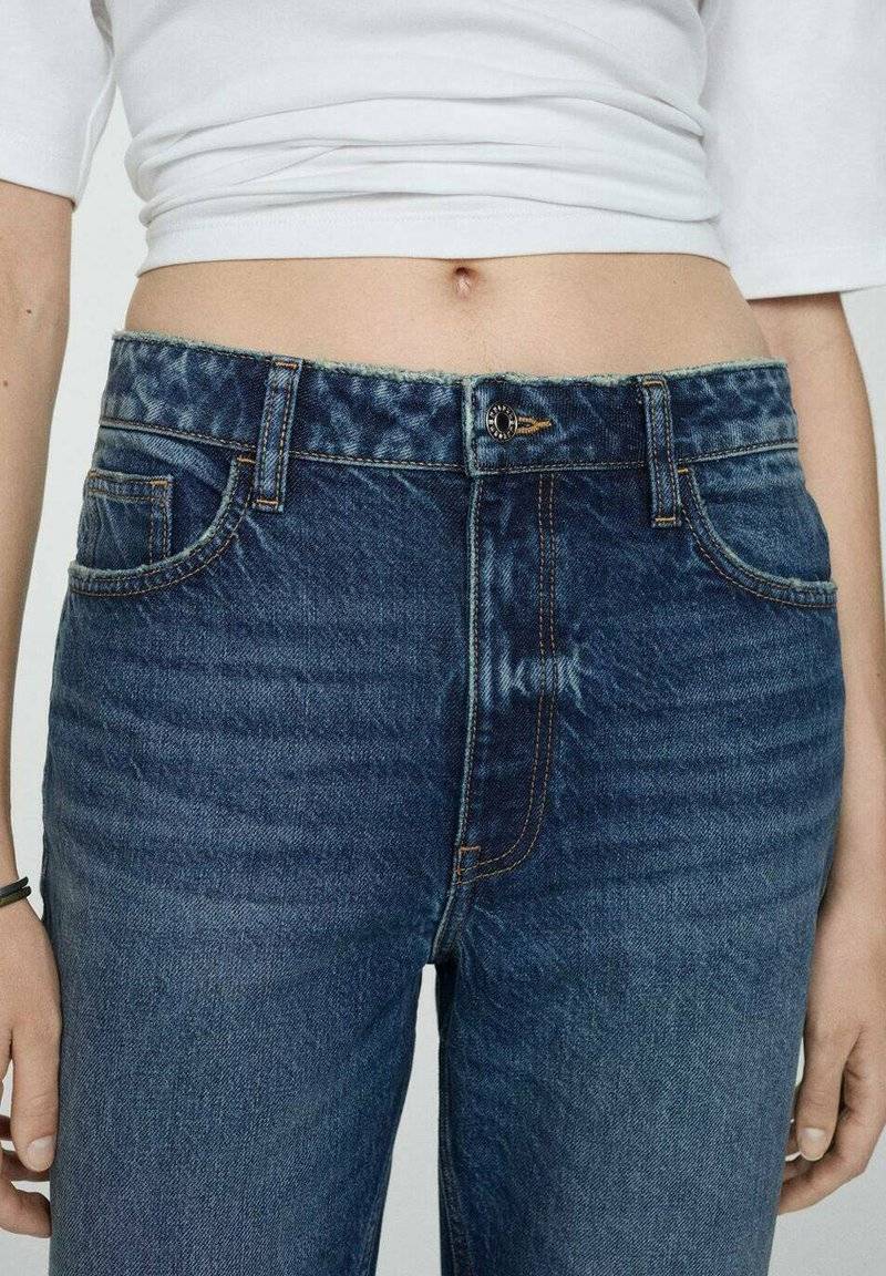 Mango Mango Relaxed fit jeans - bleu foncé Super Rabatt