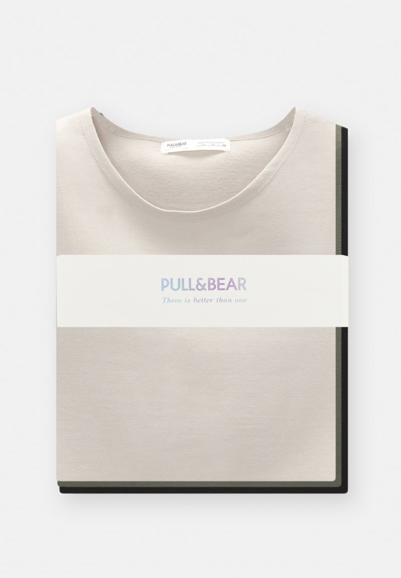 PULL&BEAR PULL&BEAR TRIPACK - Top - green 50% Rabatt mit kostenlosem Versand