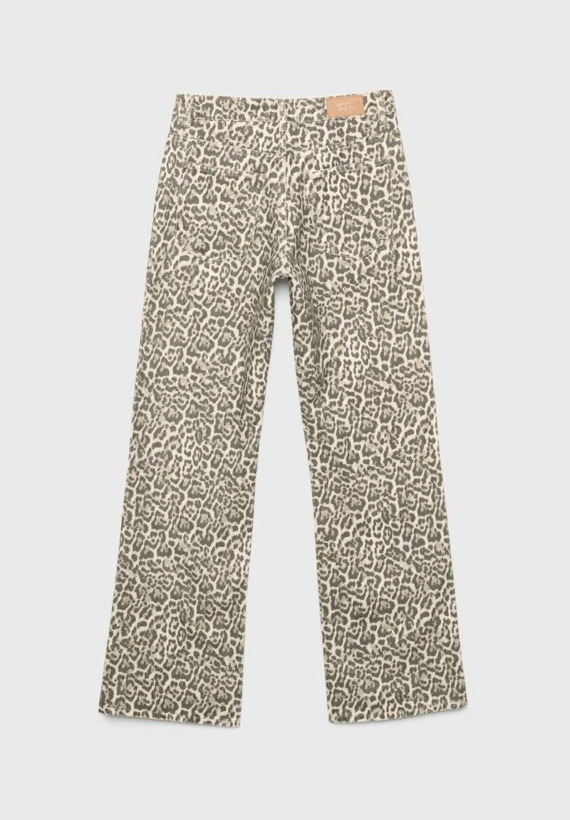 Stradivarius Stradivarius PRINTED - Straight leg jeans - camel Speichern exportieren