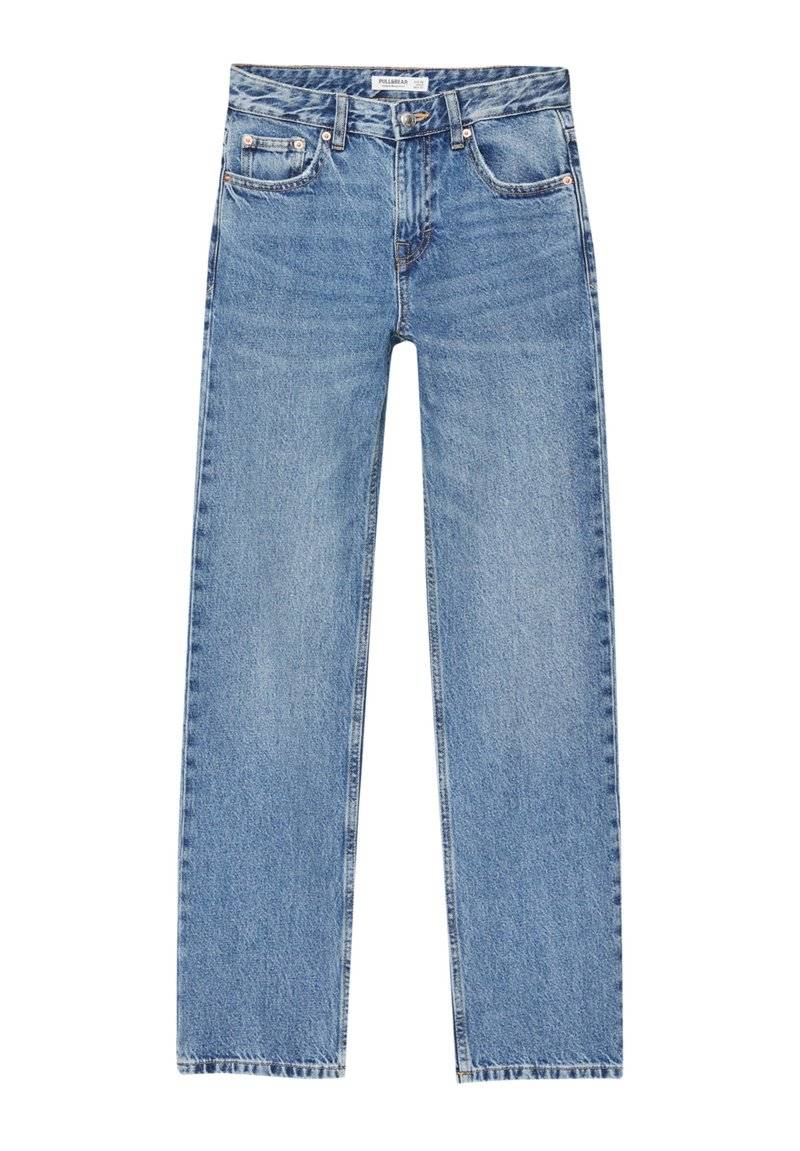 PULL&BEAR PULL&BEAR MID-WAIST - Straight leg jeans - blue denim 50% Rabatt für begrenzte Zeit