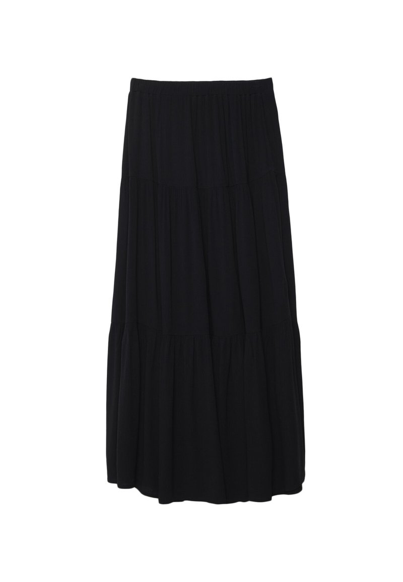 Stradivarius Stradivarius PEASANT - Maxi skirt - black 2025