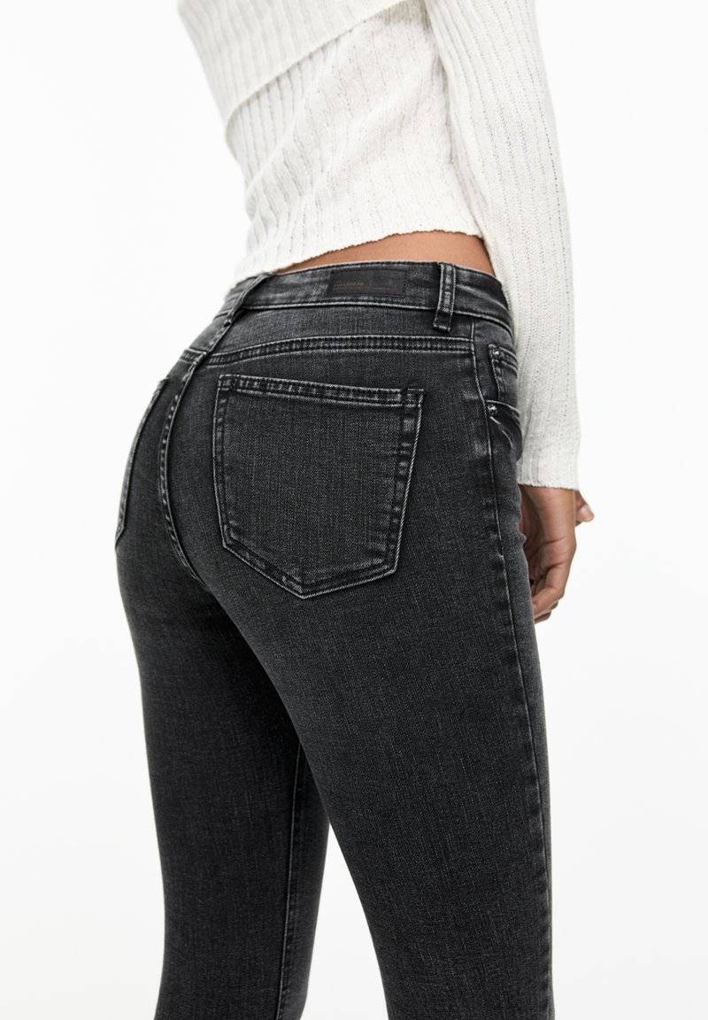 PULL&BEAR PULL&BEAR MID-RISE - Jeans Skinny Fit - grey Outlet