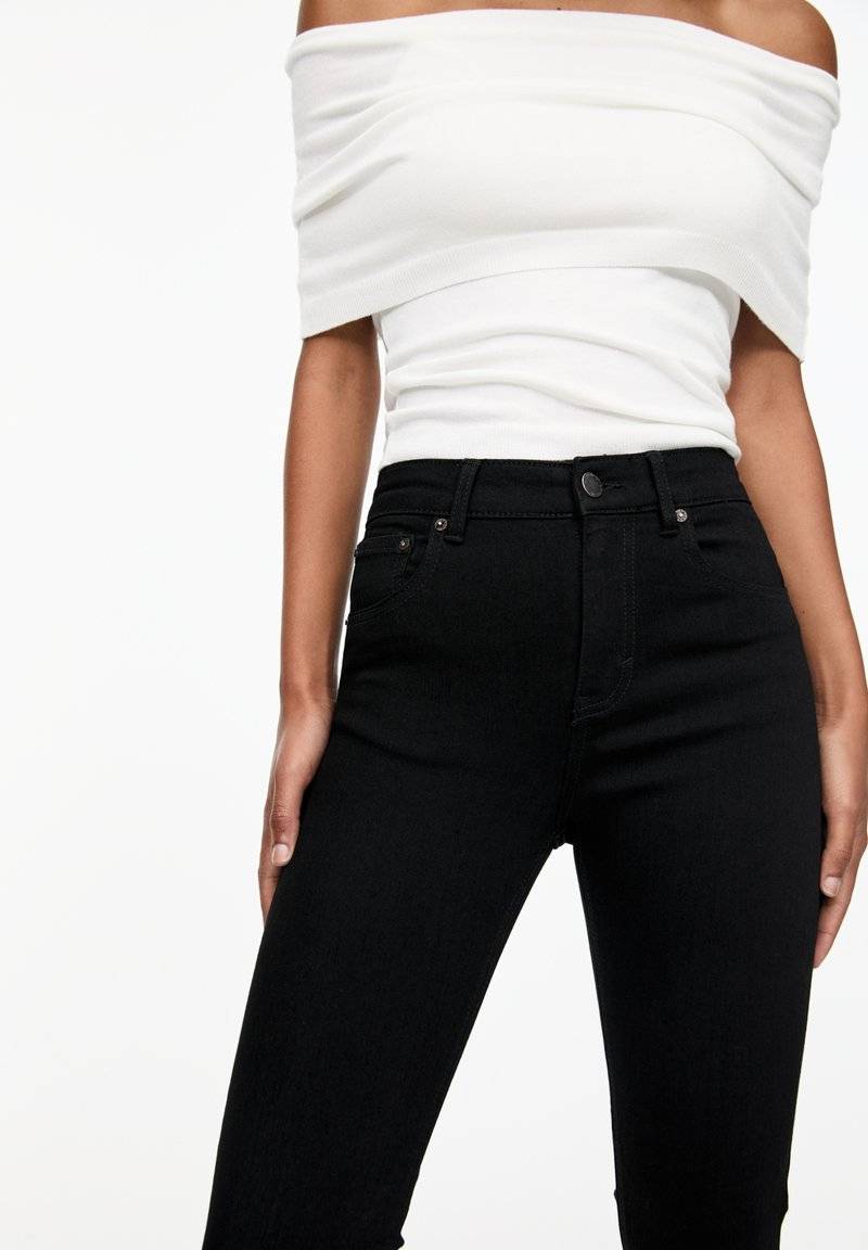 PULL&BEAR PULL&BEAR MID-RISE - Jeans Skinny Fit - black Verkauf