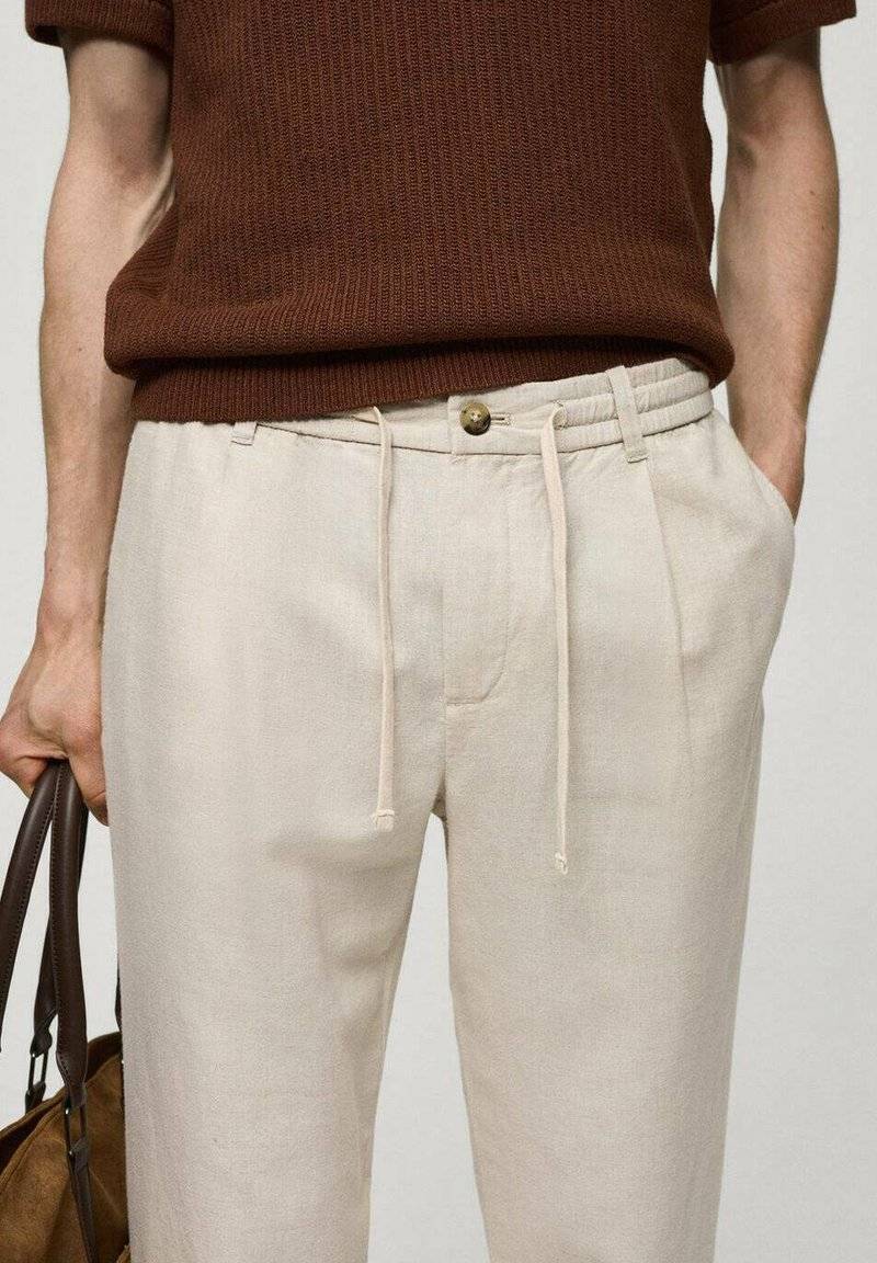 Mango Mango ROMELINO - Trousers - ecru Hotsell