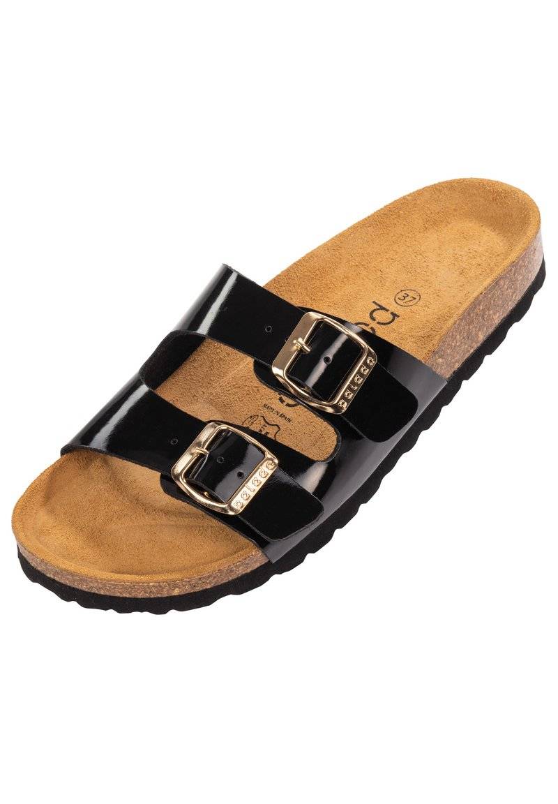 Palado Palado MILOS - Mules - lack schwarz Clearance-Verkauf