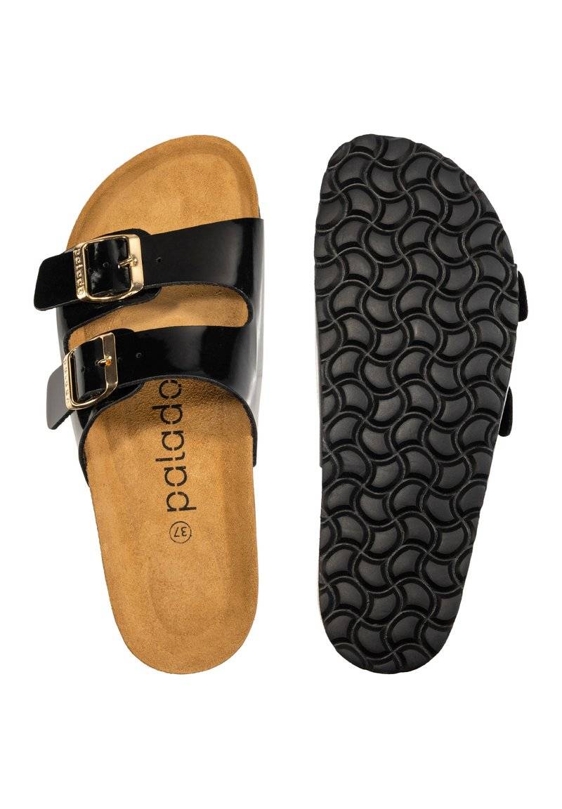 Palado Palado MILOS - Mules - lack schwarz Clearance-Verkauf