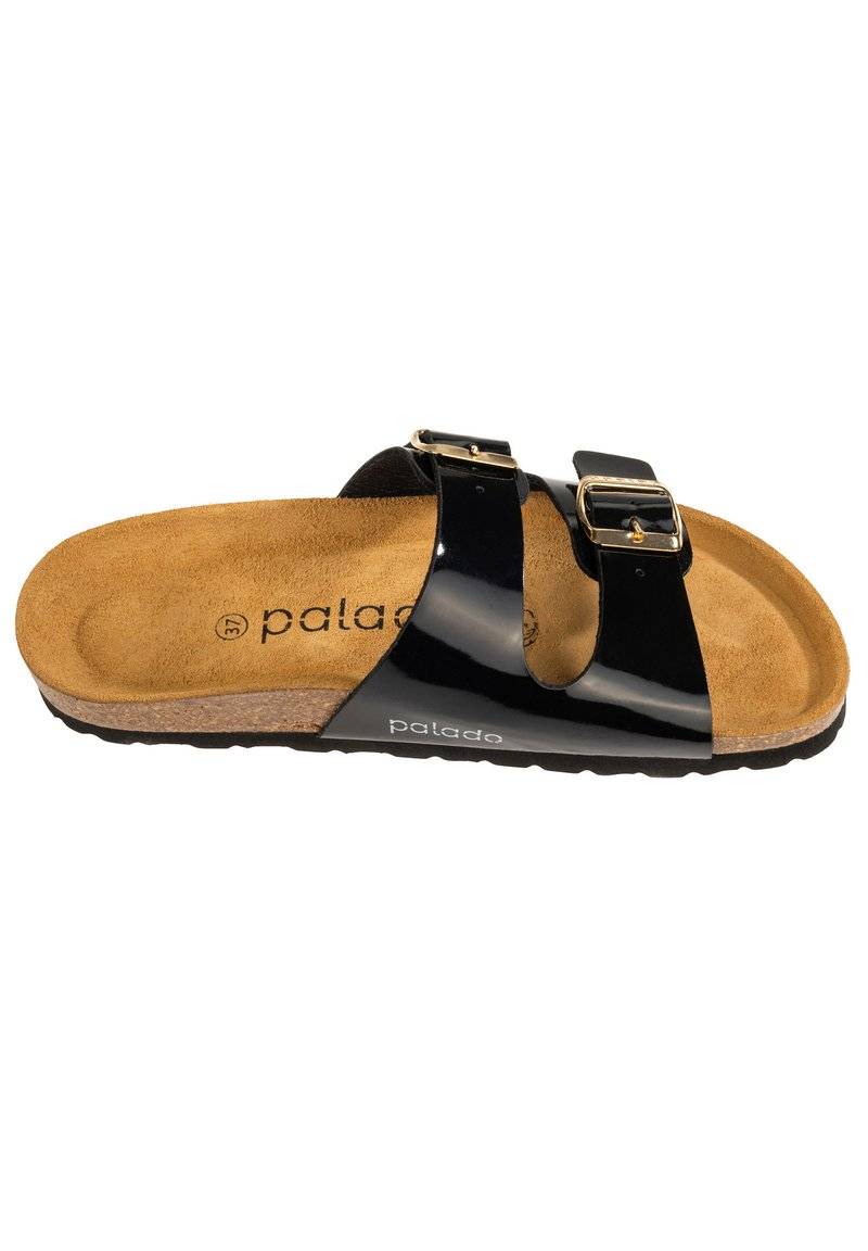 Palado Palado MILOS - Mules - lack schwarz Clearance-Verkauf