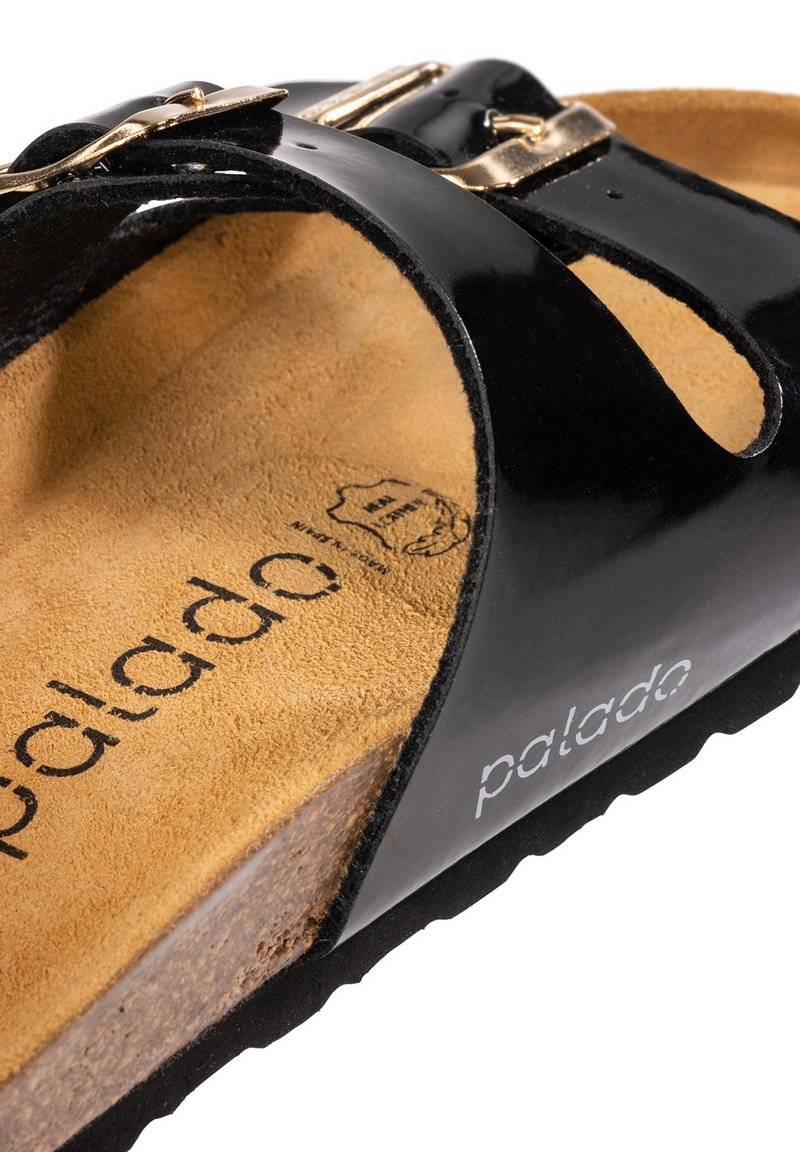 Palado Palado MILOS - Mules - lack schwarz Clearance-Verkauf