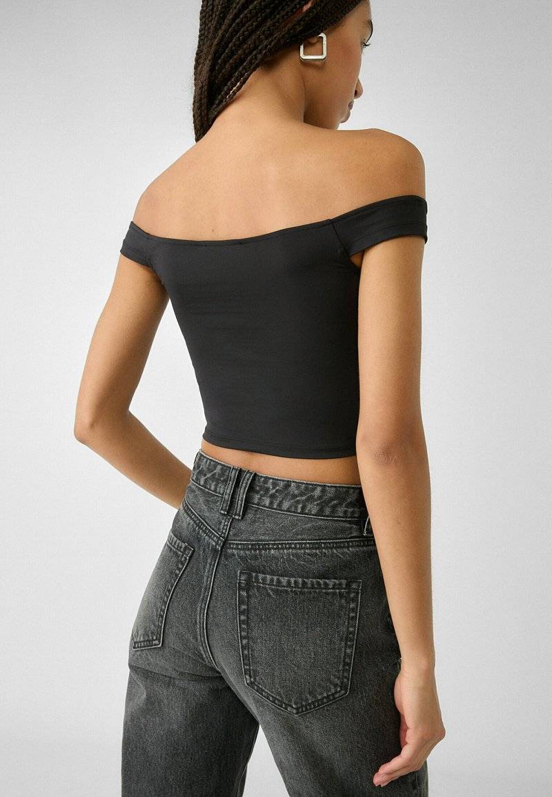 Stradivarius Stradivarius Straight leg jeans - dark grey Blitzangebot