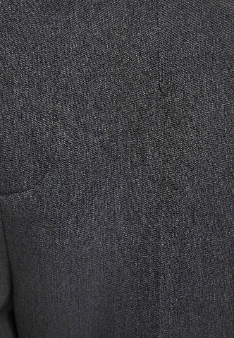 Bershka Bershka WIDE-LEG TAILORED - Trousers - mottled dark grey Neuheiten