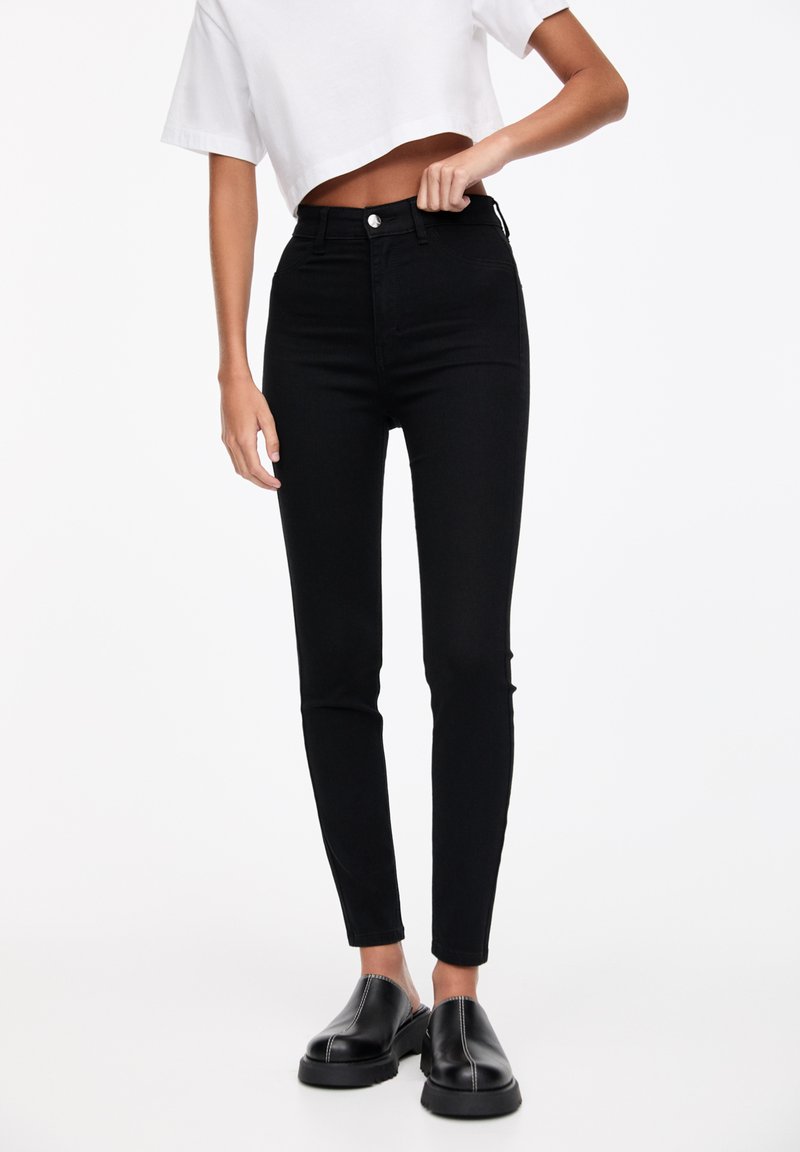 PULL&BEAR PULL&BEAR HIGH WAIST - Jeans Skinny Fit - black Bestseller