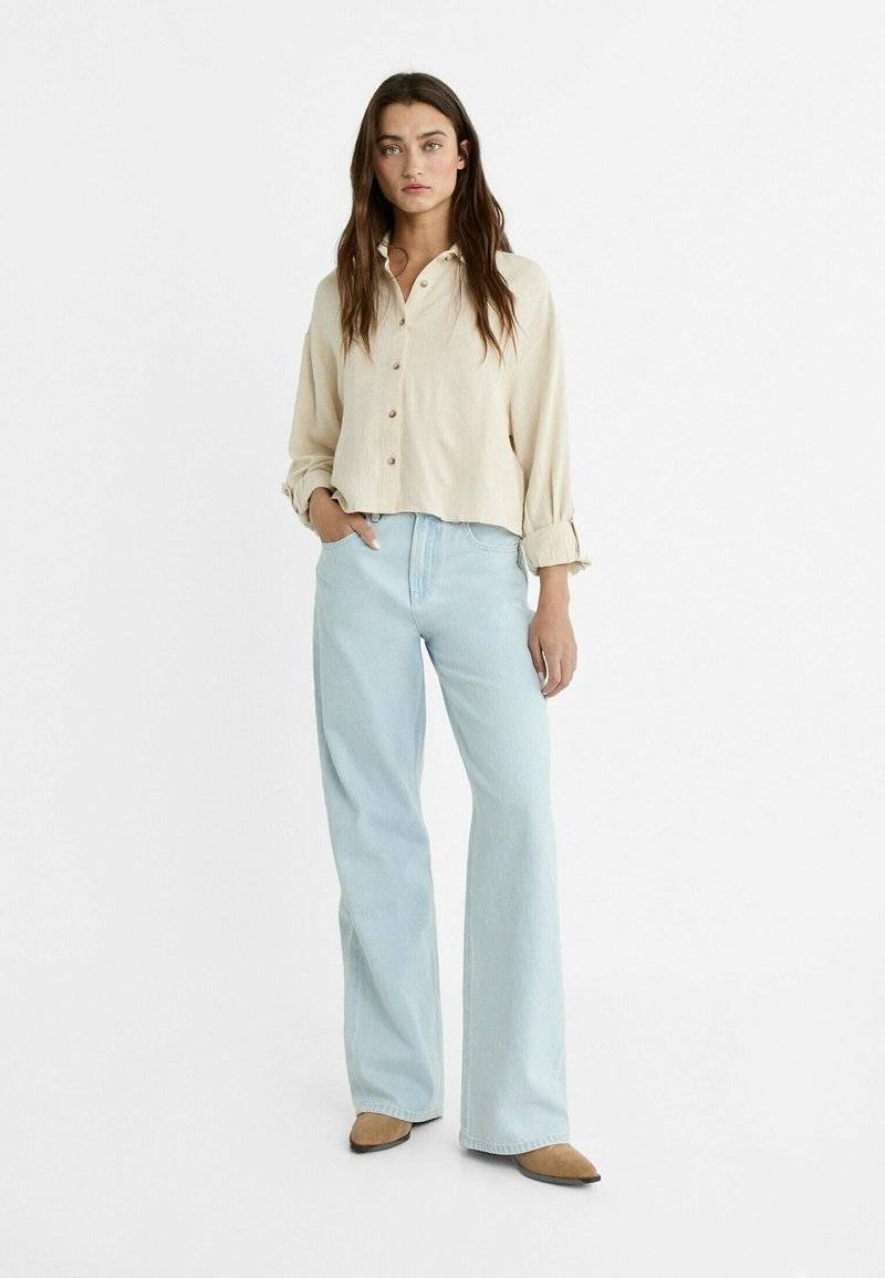 Stradivarius Stradivarius Button-down blouse - stone Tägliche Deals