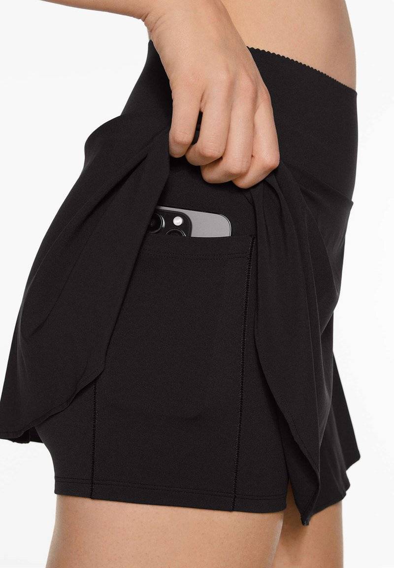 OYSHO OYSHO COMPRESSIVE - Sports skirt - black Sonderangebote
