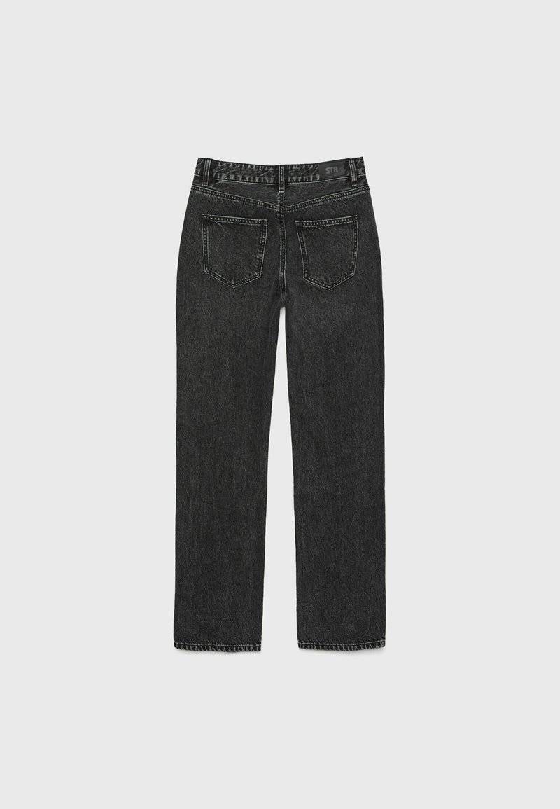 Stradivarius Stradivarius Straight leg jeans - dark grey Riesige Ersparnisse