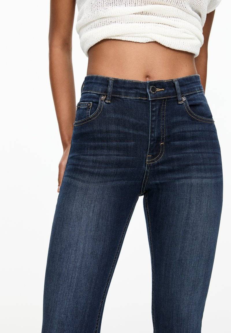PULL&BEAR PULL&BEAR MID-RISE - Jeans Skinny Fit - dark blue Kostenlose Rückgabe