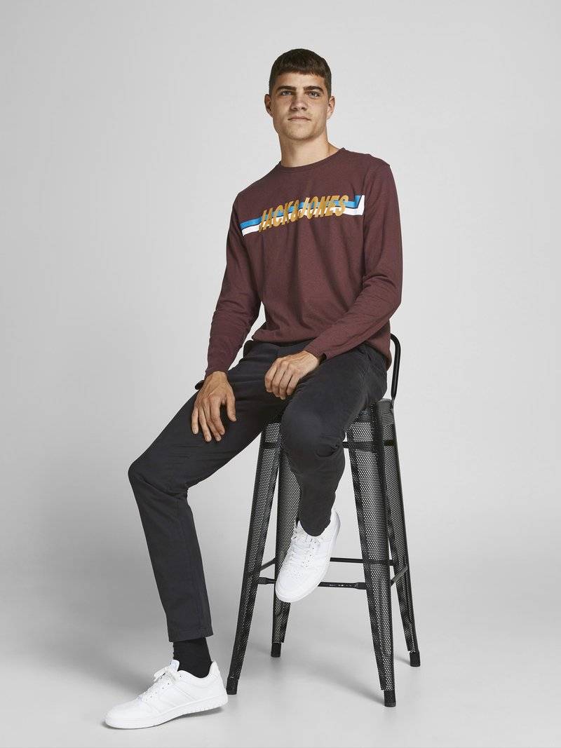 Jack & Jones Jack & Jones MARCO BOWIE - Chinos - black Letzte 3 Tage