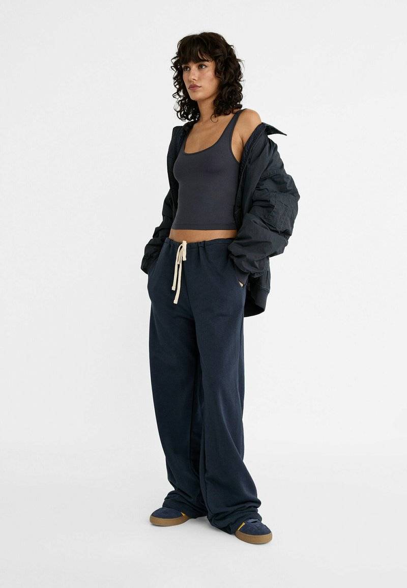 Stradivarius Stradivarius Top - dark blue Bis zu 50% Rabatt