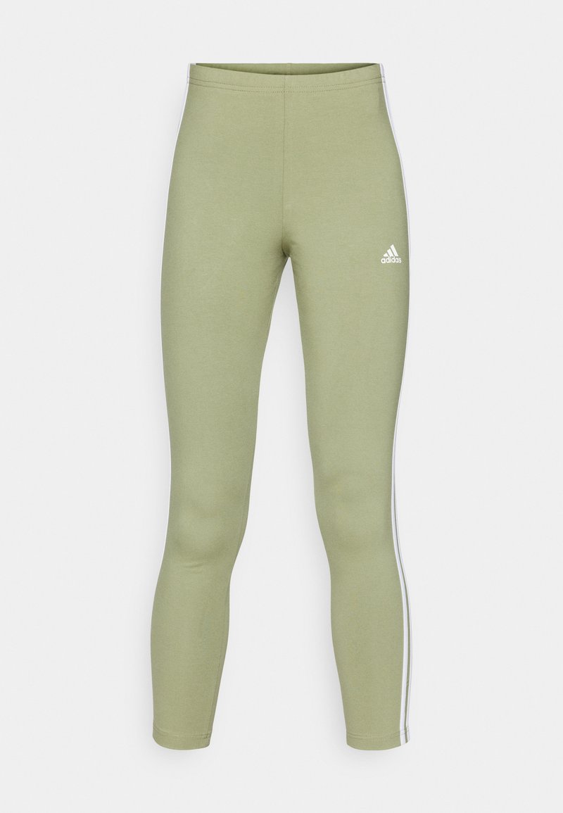 adidas Sportswear adidas Sportswear ESSENTIALS 3 STRIPES HIGH WAISTED - Leggings - tent green Online