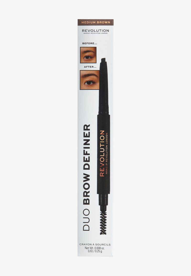 Makeup Revolution Makeup Revolution REVOLUTION DUO BROW DEFINER PENCIL - Eyebrow pencil - medium brown Letzte 3 Tage