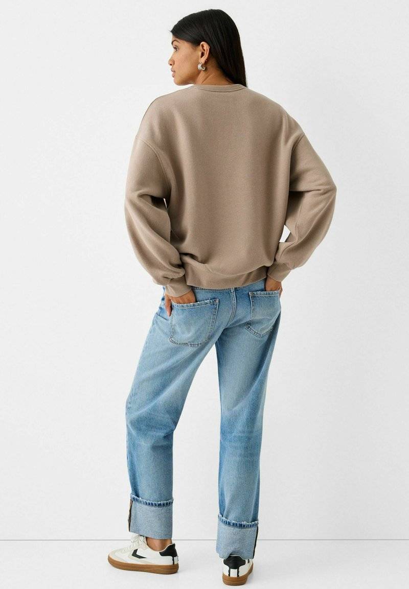 Bershka Bershka Sweatshirt - sand Neueste Stile
