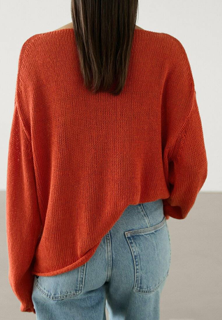 Massimo Dutti Massimo Dutti Jumper - red Letzter Tag