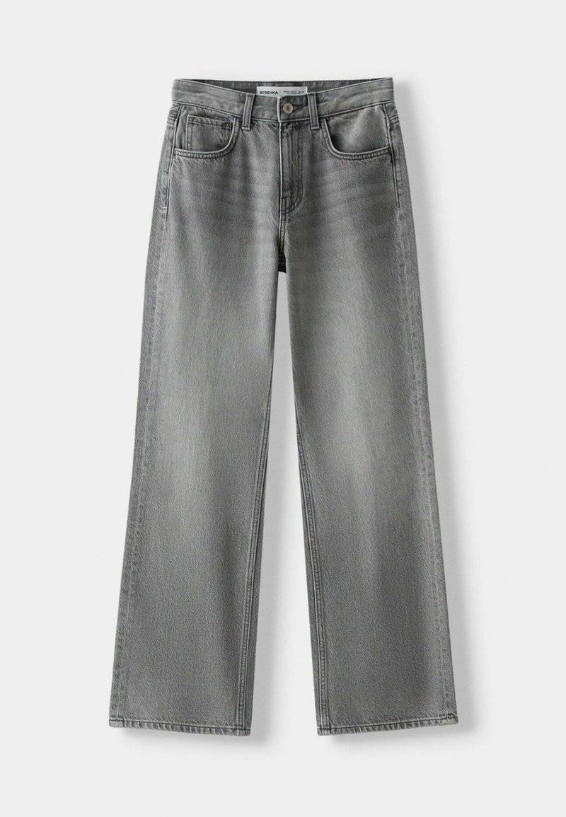 Bershka Bershka Flared Jeans - mottled dark grey Bis zu 60% Rabatt