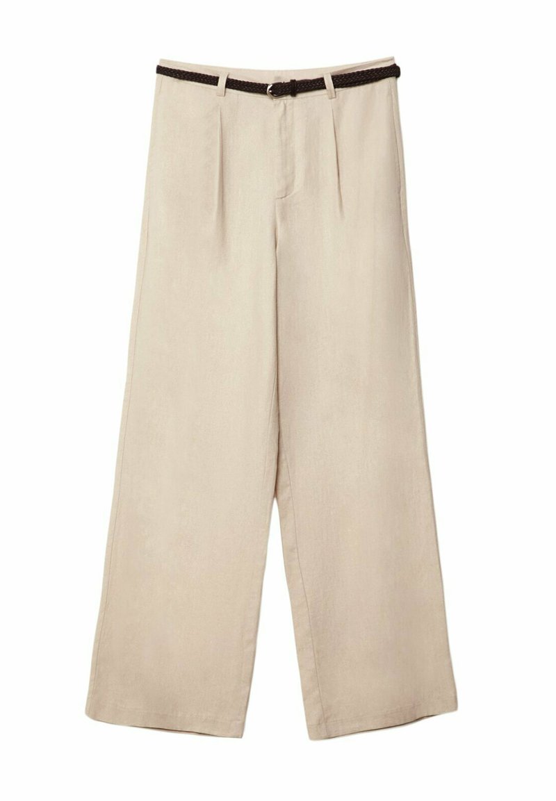 Stradivarius Stradivarius WITH BELT - Trousers - beige Bis zu 65% Rabatt