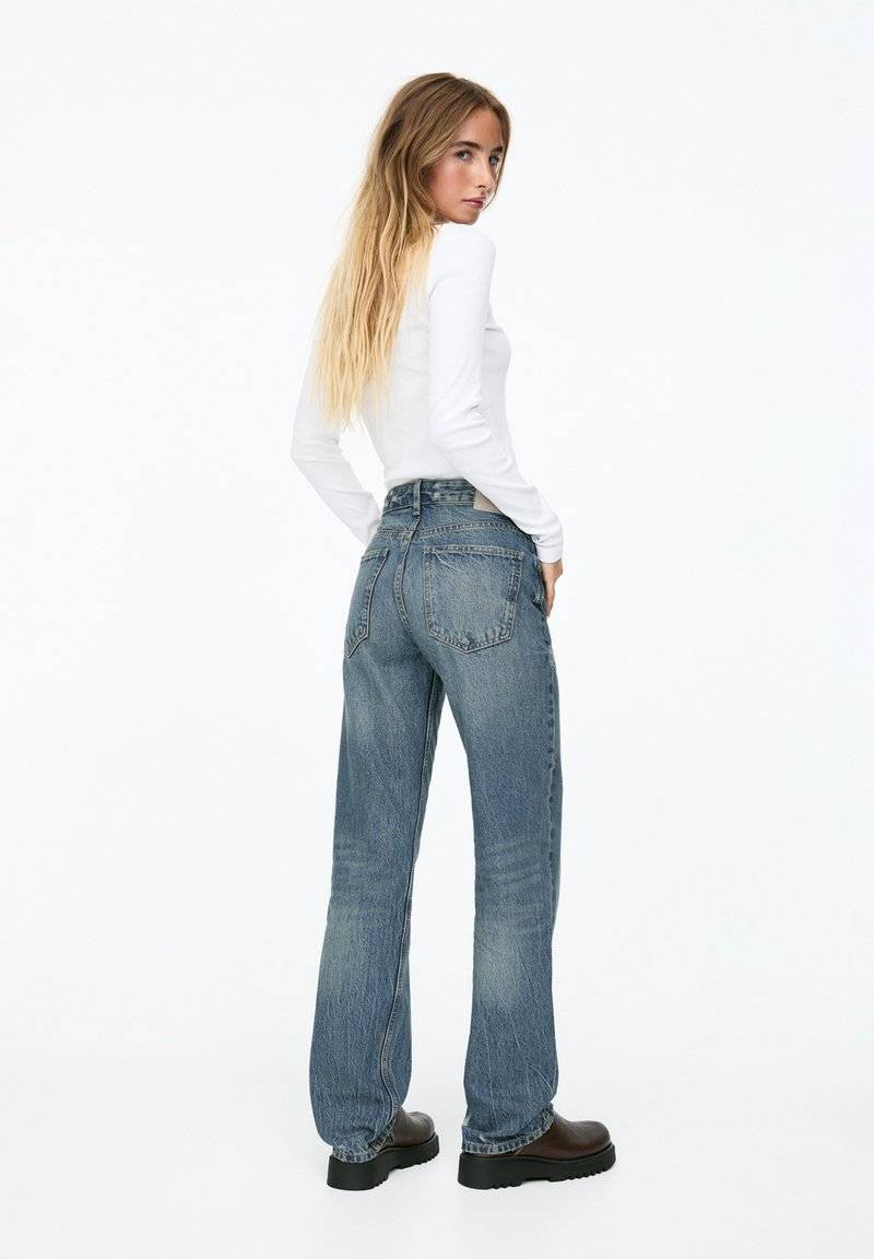 PULL&BEAR PULL&BEAR MID - Straight leg jeans - blue Super Rabatt