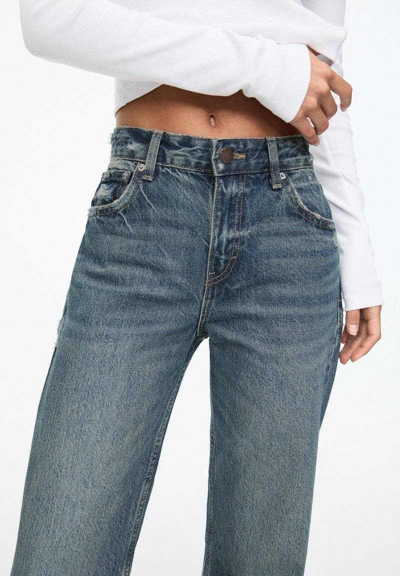 PULL&BEAR PULL&BEAR MID - Straight leg jeans - blue Super Rabatt