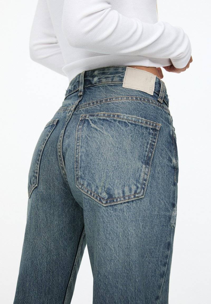 PULL&BEAR PULL&BEAR MID - Straight leg jeans - blue Super Rabatt