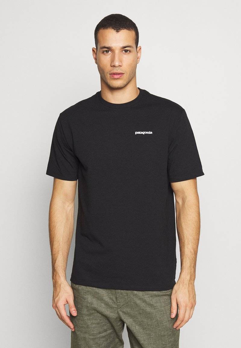 Patagonia Patagonia LOGO TEE - Print T-shirt - black Clearance-Verkauf