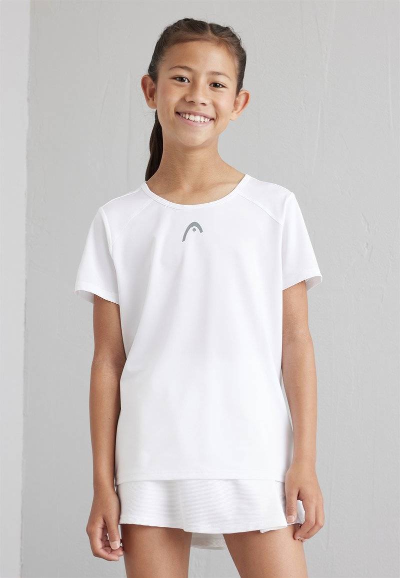 Head Head CLUB 22 TECH GIRLS - Sports T-shirt - white Fabrikladen