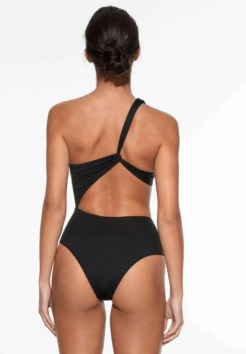 OYSHO OYSHO ASYMMETRIC - Swimsuit - black Hotsell