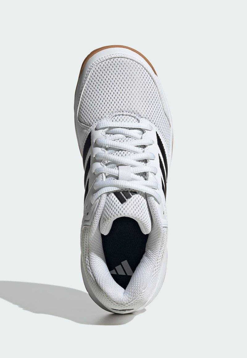 adidas Performance adidas Performance SPEEDCOURT INDOOR KIDS - Stability running shoes - cloud white core black gum Preisnachlass
