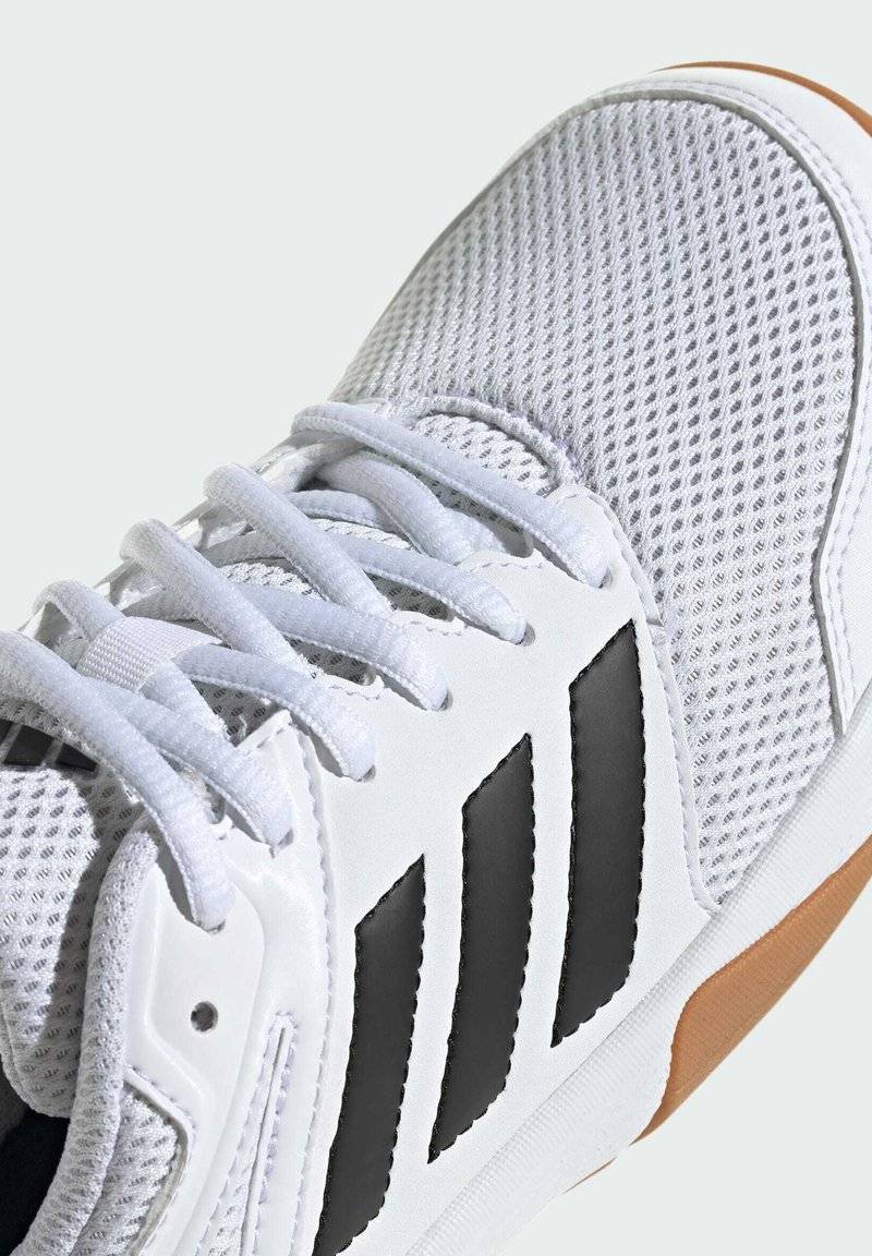 adidas Performance adidas Performance SPEEDCOURT INDOOR KIDS - Stability running shoes - cloud white core black gum Preisnachlass