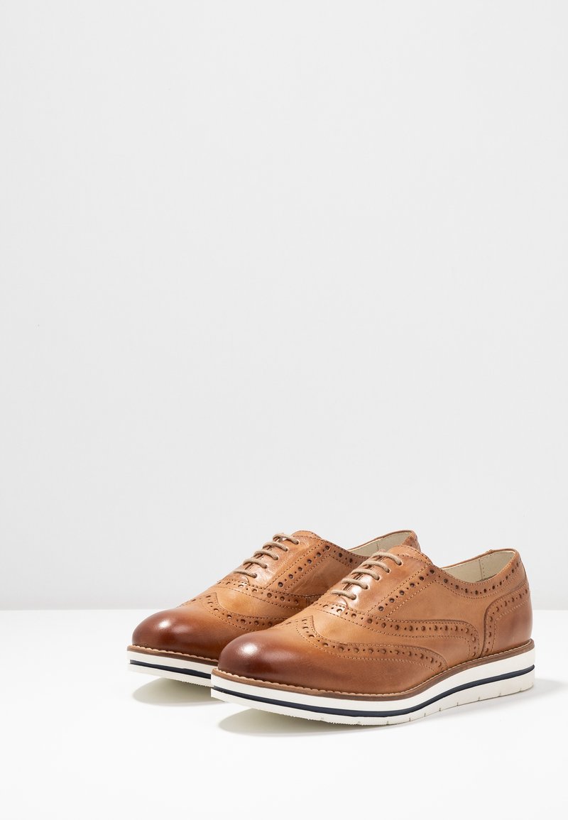 Anna Field Anna Field LEATHER - Casual lace-ups - cognac Vatertagsangebot